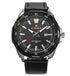 Naviforce Eclipse - Men's Watch - Classic Silver & Black - Genuine Leather! - 1 Year Warranty! - Free Box Packaging! Hot Seller!