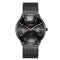 Curren Men's 3D Dial! - Majestic Black! - Adjustable Steel Strap! - Water Resistant! - Box Packaging! - 1 Year Warranty!