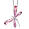 Niovani Magical Dragonfly Rhodium Plated Necklace! - Genine European Crystals - Free Box Packaging