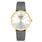 Curren Elegance! - Women's Watch - Charcoal & Gold! - Genuine Leather Strap! - Two Hand Design! - 1 Year Warranty!