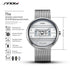 Sinobi Modern Art - Men's Watch - Water Resistant! - Classic Silver! - Stainless Steel Strap! - 1 Year Warranty! - Ultra Slim!