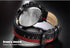Naviforce Italia - Men's Watch - Red & Black - Chronograph - Genuine Leather! - Water Resistant! - 1 Year Warranty!