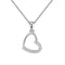 Contemporary Love Necklace - S925 Sterling Silver - AAA Cubic Zirconia Stones - Free Box Packaging