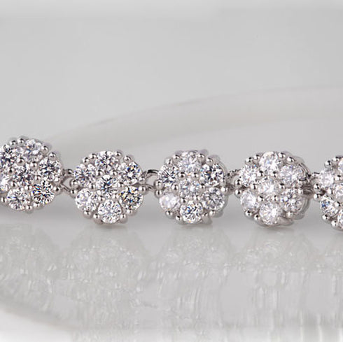 Annie Jewellery Set - Necklace + Earrings - AAA Sparkling Cubic Zirconia - Free Box Packaging