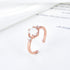 Moonlight - S925 Sterling Silver Ring - Adjustable Size - Genuine Opal Stones - Rose Gold Plated - Free Box Packaging