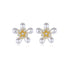 Daisy Earrings - White Gold Plated - AAA Cubic Zirconia - Free Box Packaging!