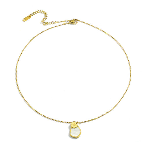 Sea Shell Necklace! - 18K Genuine Gold Plated over Pure Stainless Steel! - Chic Design! - Free Box Packaging!