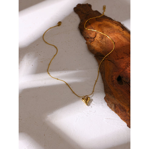 For the Love of Gold - Necklace - 18K Genuine Gold Plated! - Chic Design! - Free Box Packaging!