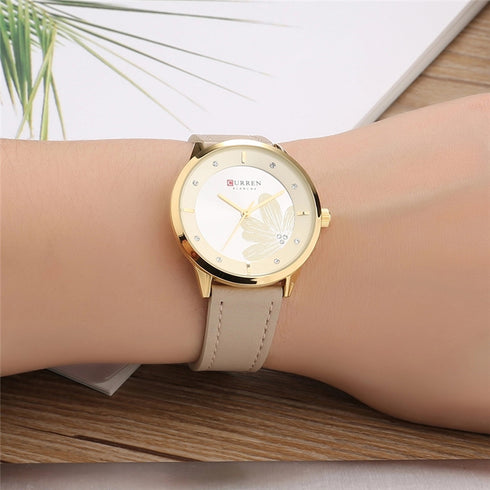 Curren Floral - Women's Watch - Elegant Brown - Majestic Dial - Water Resistant - 1 Year Warranty!