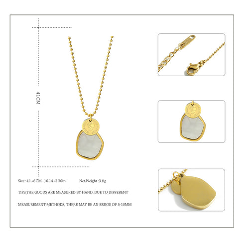 Sea Shell Necklace! - 18K Genuine Gold Plated over Pure Stainless Steel! - Chic Design! - Free Box Packaging!