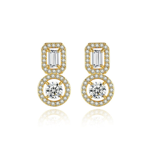 Luxury Mini Earrings - AAA Sparkling Cubic Zirconia - Free Box Packaging