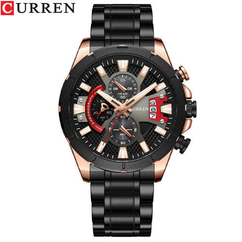 Curren Ultra (Millennial Rose Gold) - Men's Watch - 1 Year Warranty - Chronograph - 3 ATM Water Resistant