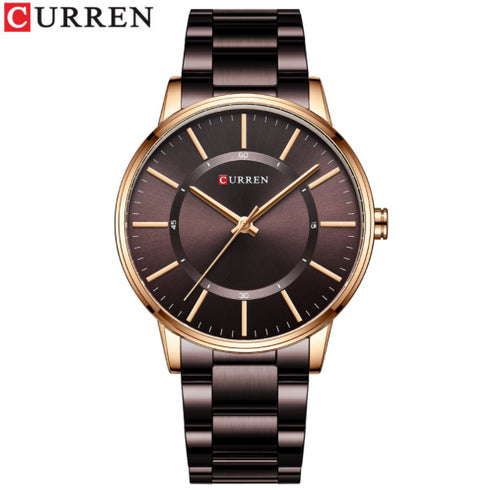 Curren Simplicity (Classic Coffee) - Men's Watch - 1 Year Warranty - Free Box Packaging - 3 ATM Water Resistant