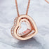 Layers of Love Necklace - Rose Gold Plated - AAA+ Cubic Zircon Stones - Modern Design - Free Box Packaging