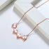 Metamorphosis Necklace - S925 Sterling Silver - Mother of Pearl - Rose Gold Plated - AAA Cubic Zirconia Stones - Free Box Packaging