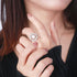 Mythical Ocean Ring - Genuine Pearl - Adjustable Size - S925 Sterling Silver - AAA Cubic Zirconia Stones - Free Box Packaging