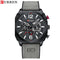Curren 3030 (Deep Grey & Black) - Men's Watch - 1 Year Warranty - Chronograph - 3 ATM Water Resistant