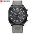 Curren 3030 (Deep Grey & Black) - Men's Watch - 1 Year Warranty - Chronograph - 3 ATM Water Resistant