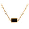 Contemporary - Necklace - 18K Genuine Gold Plated over Pure Stainless Steel - Non Tarnish - Chic Design! - Free Box Packaging!