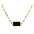 Contemporary - Necklace - 18K Genuine Gold Plated over Pure Stainless Steel - Non Tarnish - Chic Design! - Free Box Packaging!