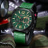 Curren 3030 (Jungle Green) - Men's Watch - 1 Year Warranty - Chronograph - 3 ATM Water Resistant