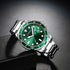 Curren Luxury - Men's Watch - Sparkling Green - Stainless Steel Strap - Hot Seller! - 1 Year Warranty!