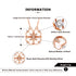 Metamorphosis Necklace - S925 Sterling Silver - Mother of Pearl - Rose Gold Plated - AAA Cubic Zirconia Stones - Free Box Packaging