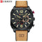 Curren 3030 (Camel Brown) - Men's Watch - 1 Year Warranty - Chronograph - 3 ATM Water Resistant