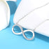 Infinity - S925 Sterling Silver Necklace - AAA Cubic Zirconia Stones - Rhodium Plated - Free Box Packaging