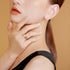 Mystical Feather - S925 Sterling Silver Ring - Adjustable Size - Genuine Opal Stones - 14K Gold Plated - Free Box Packaging