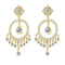 Ethnic Earrings - 14K Gold Plated - AAA Cubic Zirconia - Free Box Packaging!