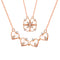 Metamorphosis Necklace - S925 Sterling Silver - Mother of Pearl - Rose Gold Plated - AAA Cubic Zirconia Stones - Free Box Packaging