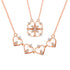 Metamorphosis Necklace - S925 Sterling Silver - Mother of Pearl - Rose Gold Plated - AAA Cubic Zirconia Stones - Free Box Packaging
