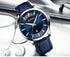 Curren Alpine - Men's Watch - Classic Blue - Genuine Ultrasoft Leather! - Hot Seller! - 1 Year Warranty!