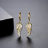 Everyday Gold Drop Earrings - Gold Plated - AAA Cubic Zirconia - Free Box Packaging!