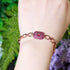 Rose Gold Plated Turkish Bracelet - Statement Jewellery - Cubic Zircon - Box Packaging