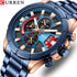 Curren Ultra (Millennial Blue) - Men's Watch - 1 Year Warranty - Chronograph - 3 ATM Water Resistant