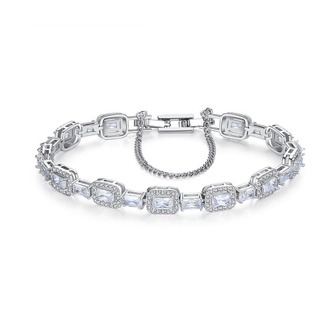 Sharon Tennis Bracelet - AAA Cubic Zirconia - Free Box Packaging - Free Carry Bag
