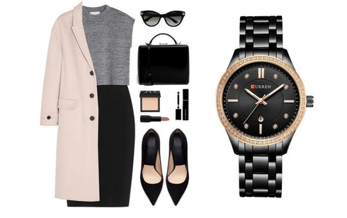 Curren Women's Mystery Sunburst Dial! - Crystal Party! - Sparkling Statement Watch! - Steel Strap! - Date Function! - 1 Year Warranty!