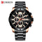 Curren Heavy Duty Black & Rose Gold! - Sport Chronograph! - Hot Seller! - 1 Year Warranty! - Water Resistant! - Sparkling!