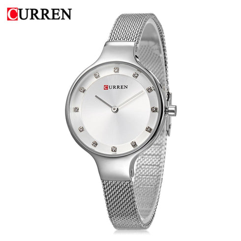 Curren Women's Silver Plated! - Adjustable Steel Strap! - Sparkling Crystals! - 1 Year Warranty!