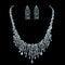 Zenia Jewellery Set - Necklace + Earrings - AAA Sparkling Cubic Zircon - Imitation Jewellery - Free Box Packaging