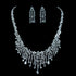 Zenia Jewellery Set - Necklace + Earrings - AAA Sparkling Cubic Zircon - Imitation Jewellery - Free Box Packaging