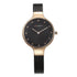 Curren Women's All Black Gold Plated! - Adjustable Steel Strap! - Sparkling Crystals! - 1 Year Warranty!