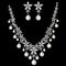 Victoria Jewellery Set - Necklace + Earrings - AAA Sparkling Cubic Zircon - Imitation Jewellery - Free Box Packaging