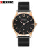 Curren All Black & Rose Gold - Adjustable Steel! - Classic Date Window! - Ultra Thin - 1 Year Warranty