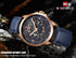 Naviforce Men's Blue & Rose Gold Classic! - Limited Edition! - Modern Design! - Genuine Leather! - 1 Year Warranty!