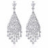 Diamond Fall Earrings - AAA Sparkling Cubic Zirconia - Free Box Packaging