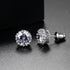 Sarah Stud Earrings - White Gold Plated - AAA Cubic Zirconia - Free Box Packaging!
