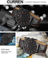Curren Ultra Thin Watch! - Jet Black Genuine Leather! - Slim & Minimalist Design! - 1 Year Warranty! -
